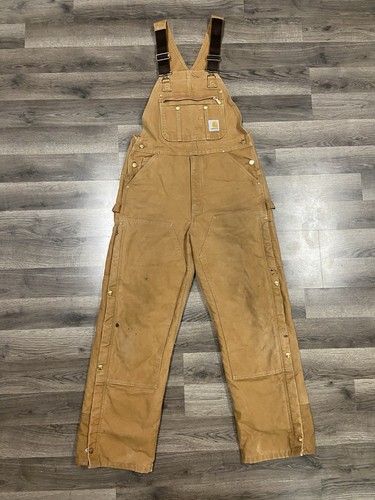 Vintage carhartt bibs size - vintage,